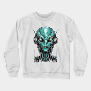 Alien Head Crewneck Sweatshirt